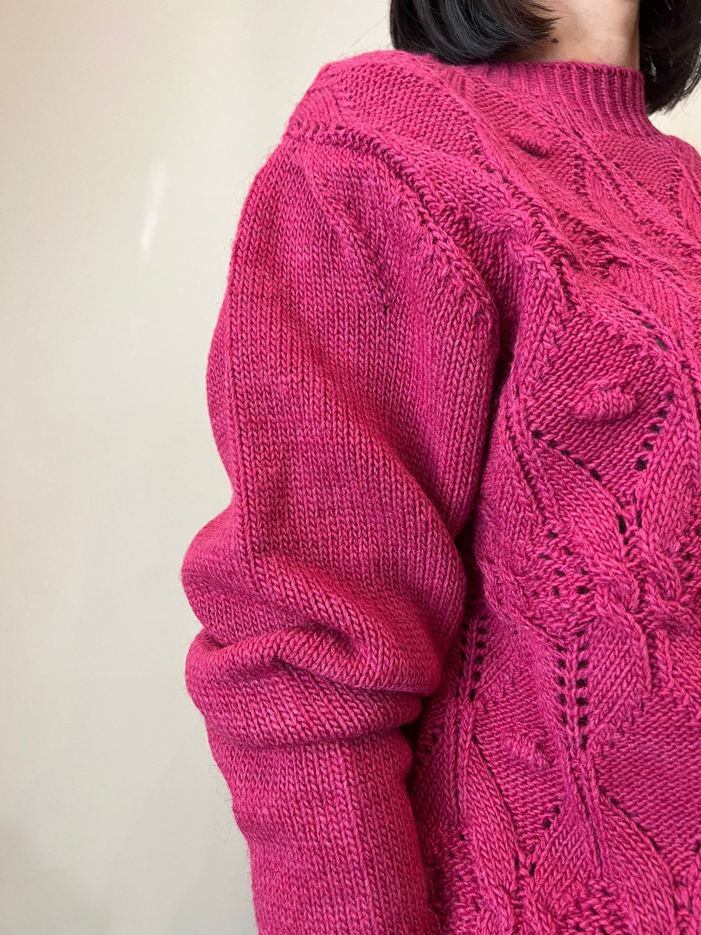 Maglione fucsia