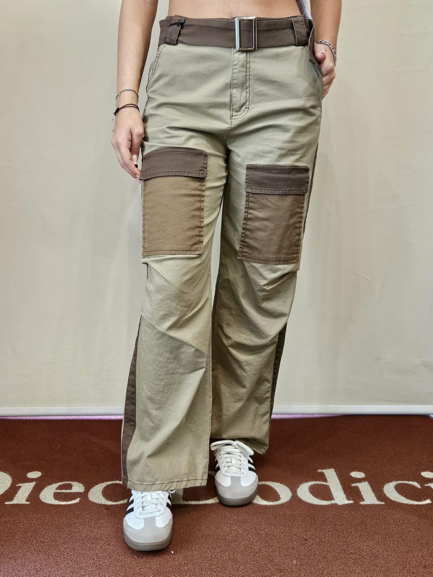 Pantalone colorblock