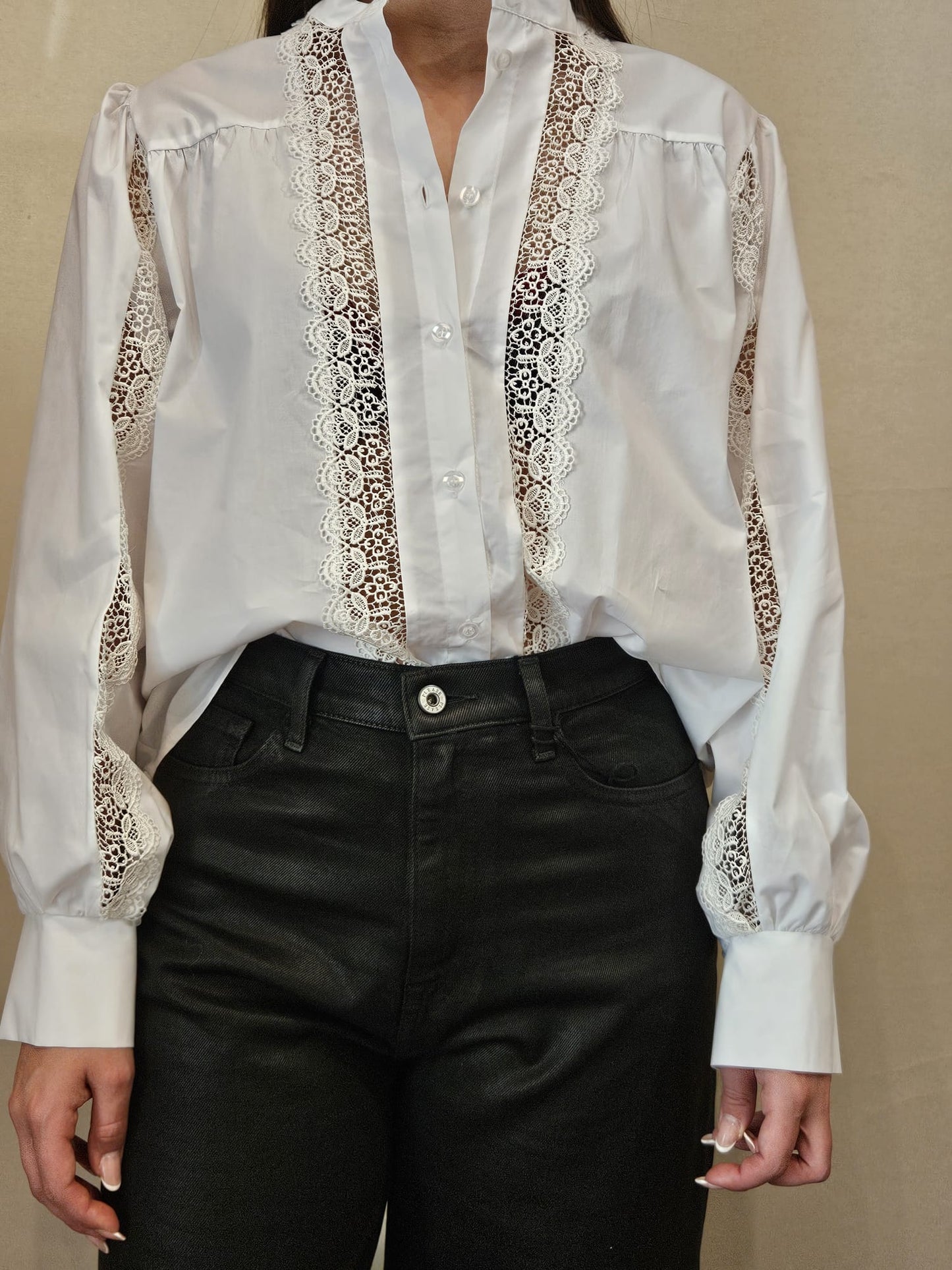 Camicia con pizzo